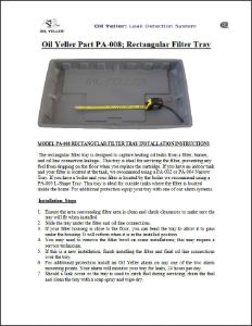 Filter Tray Installation Instructions thumb